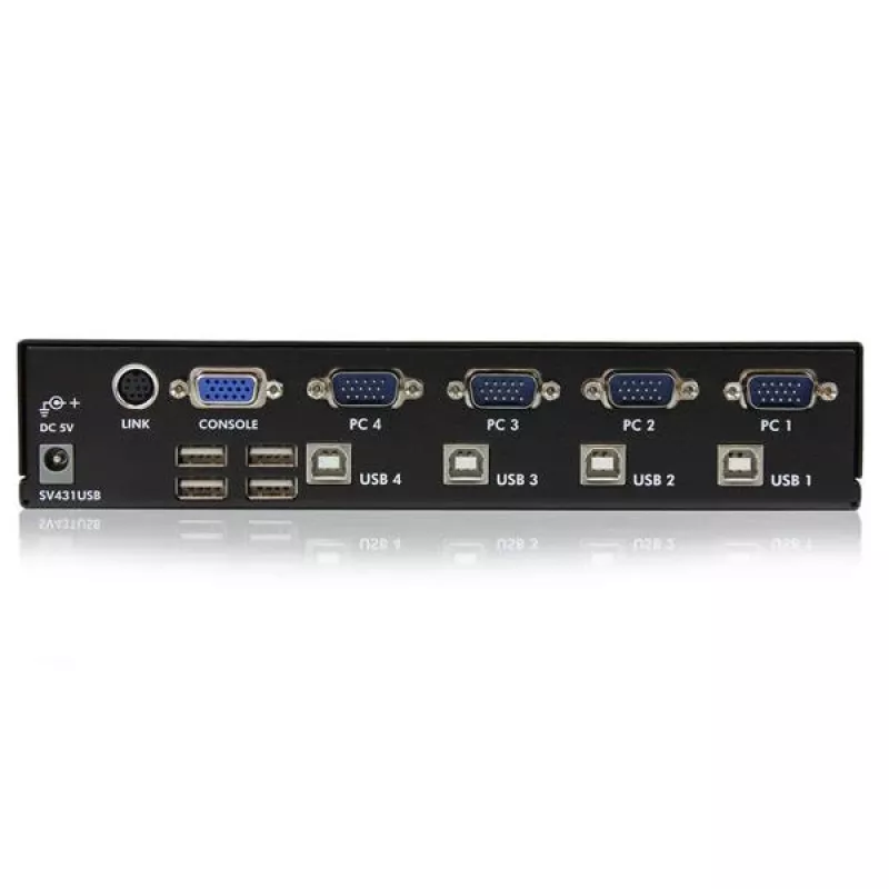 StarTech.com 4 Portu Profesionāls VGA USB KVM Slēdzis ar Hubu