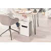 Papīra smalcinātājs LEITZ IQ Protect Premium 6M P5 — mikrošķiedru griezums, 18 L, skārienvadība, 351×204×355 mm