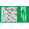 Papīra smalcinātājs LEITZ IQ Protect Premium 6M P5 — mikrošķiedru griezums, 18 L, skārienvadība, 351×204×355 mm