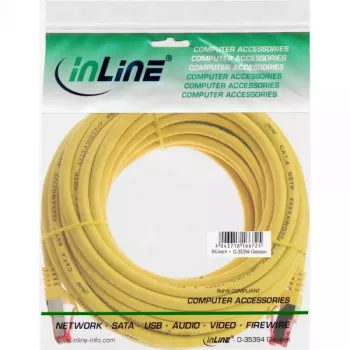 InLine Patch Kabelis S/FTP PiMF Cat.6 250MHz PVC CCA dzeltens 5m
