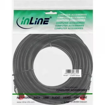 InLine Patch Kabelis S/FTP PiMF Cat.6 250MHz PVC CCA melns 5m