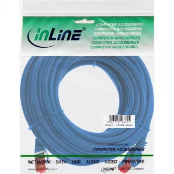 InLine Patch Kabelis S/FTP PiMF Cat.6 250MHz PVC CCA zils 10m