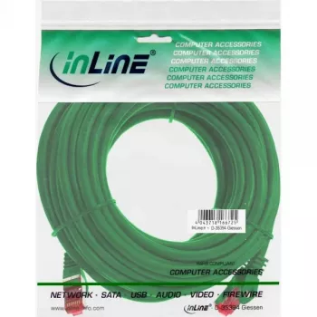 InLine Patch Kabelis S/FTP PiMF Cat.6 250MHz PVC CCA zaļš 10m