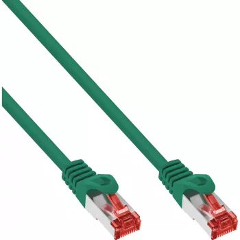 InLine Patch Kabelis S/FTP PiMF Cat.6 250MHz PVC CCA zaļš 5m
