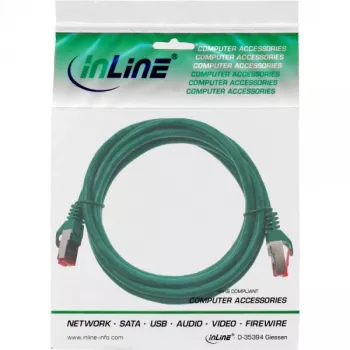 InLine Patch Kabelis S/FTP PiMF Cat.6 250MHz PVC CCA zaļš 2m