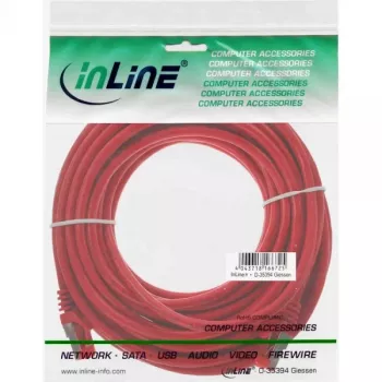 InLine Patch Kabelis S/FTP PiMF Cat.6 250MHz PVC CCA sarkans 10m