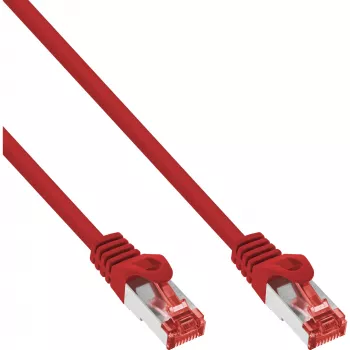 InLine Patch Kabelis S/FTP PiMF Cat.6 250MHz PVC CCA sarkans 5m