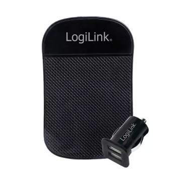 Auto lādētājs LogiLink PA0204 Universāls Melns Cigaretes šķiltavas Iekštelpās 12/24V 2.1A