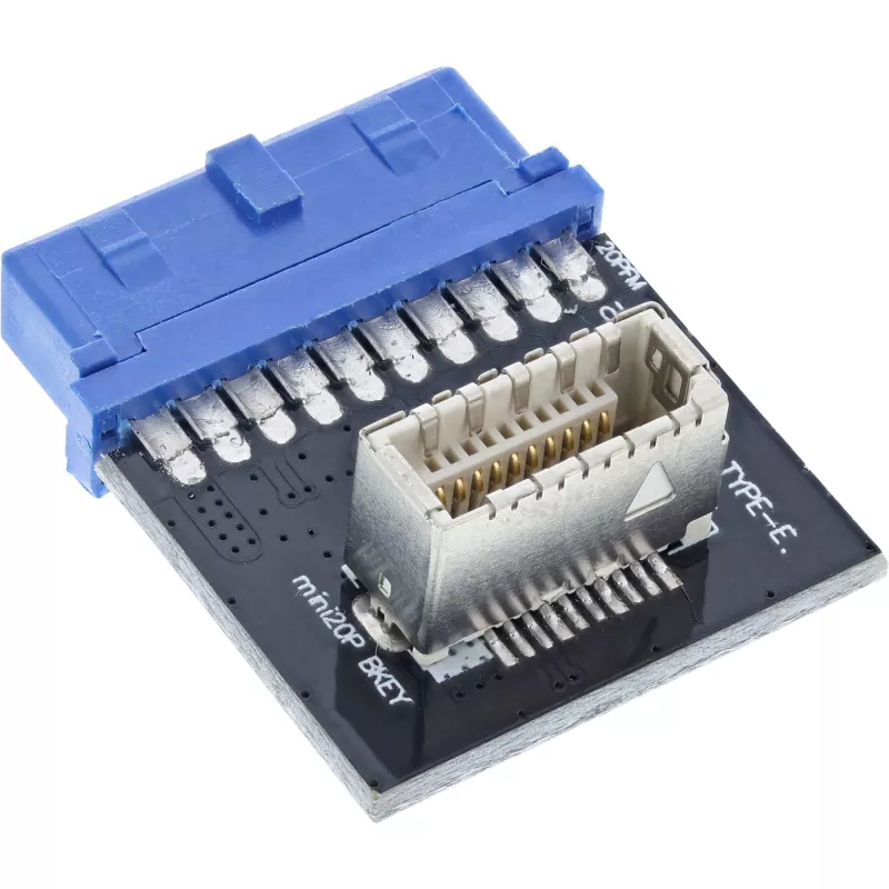 InLine USB 3.0 uz USB 3.1 priekšējā paneļa Key-B adapteris iekšējais daudzkrāsains