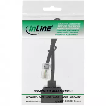 InLine ISDN sadalītājs 1x RJ45 M / 2x RJ45 F, 8P4C bez rezistoriem