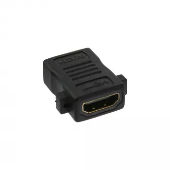 InLine HDMI montāžas adapteris HDMI A sievišķais / sievišķais, apzeltīts, 4K2K