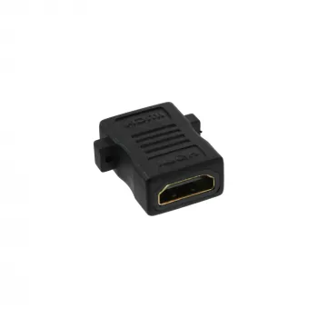 InLine HDMI montāžas adapteris HDMI A sievišķais / sievišķais, apzeltīts, 4K2K