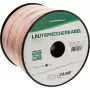 Skaļruņu kabelis InLine 2x 2,5 mm² CCA caurspīdīgs 100 m
