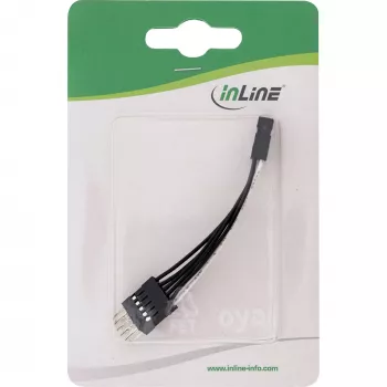 InLine USB iekšējais pagarinājums 2x 5 kontaktu vīriešu/sieviešu tiešais, 0,05 m