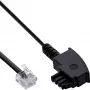 InLine ADSL Sadalītāja Kabelis TAE-F Vācijas / 6P2C DEC vīrišķais 25m