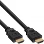 InLine HDMI kabelis, High Speed HDMI, M/M, melns, apzeltīti kontakti, 15 m