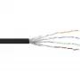 InLine Patch kabelis S/FTP PiMF Cat.6 melns AWG27 PVC CU 100m