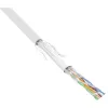 InLine Patch Cable SF/UTP Cat.5e AWG26 CCA PVC balts 100m