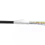InLine Patch Kabelis SF/UTP Cat.5e AWG26 CCA PVC melns 100m