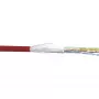 InLine Patch Kabelis SF/UTP Cat.5e AWG26 CCA PVC sarkans 100m