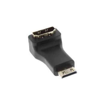 HDMI adapteris A tipa sievišķais / C tipa vīrišķais leņķveida InLine 17690K