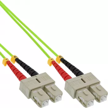 InLine optiskās šķiedras dupleksais kabelis SC/SC 50/125µm OM5 3m
