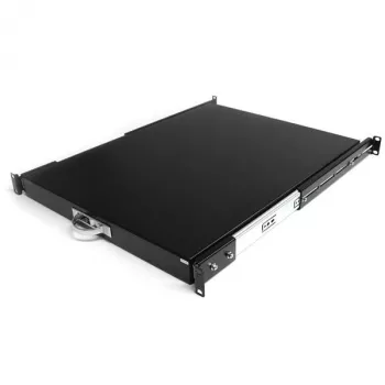 StarTech.com 1U bīdāmais servera plaukta atvilktnes plaukts, 55 mārciņas (25 kg), 55 cm dziļš, tērauda izvelkama atvilktne 19 collu AV un tīkla iekārtu statīviem