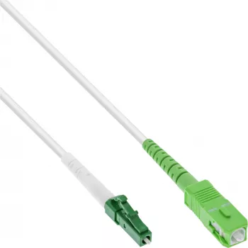 InLine optiskās šķiedras vienmodas kabelis, FTTH, LC/APC8° – SC/APC8° 9/125µm OS2 0,5m