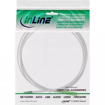 InLine optiskās šķiedras vienmodas kabelis, FTTH, LC/APC8° – SC/APC8° 9/125µm OS2 0,5m