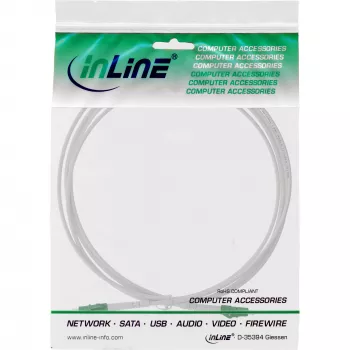 InLine Fiber Optikas Simplex Kabelis, FTTH, LC/APC8° uz LC/APC8° 9/125µm OS2 3m