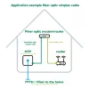 InLine Fiber Optikas Simplex Kabelis, FTTH, LC/APC8° uz LC/APC8° 9/125µm OS2 3m