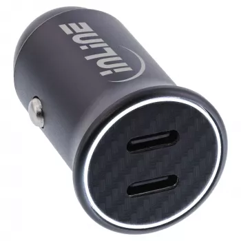 InLine USB-C automobiļa lādētājs 2x USB-C, 33W, melns