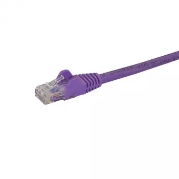 StarTech.com 1m CAT6 Ethernet kabelis - Violeta CAT 6 Gigabitu Ethernet vads - 250MHz 100W PoE RJ45 UTP tīkla/savienojuma vads, bez aizķeršanās, ar sprieguma mazinātāju, individuāli pārbaudīts
