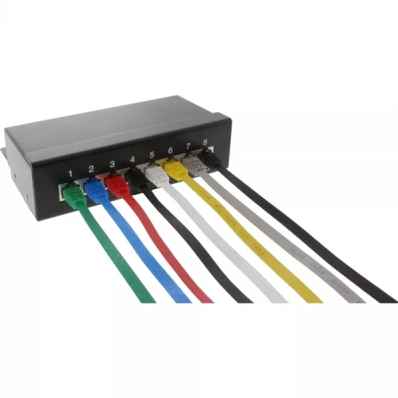 InLine Flat Ultraslim Patch kabelis U/UTP Cat.6 Gigabit gatavs zaļš 3m