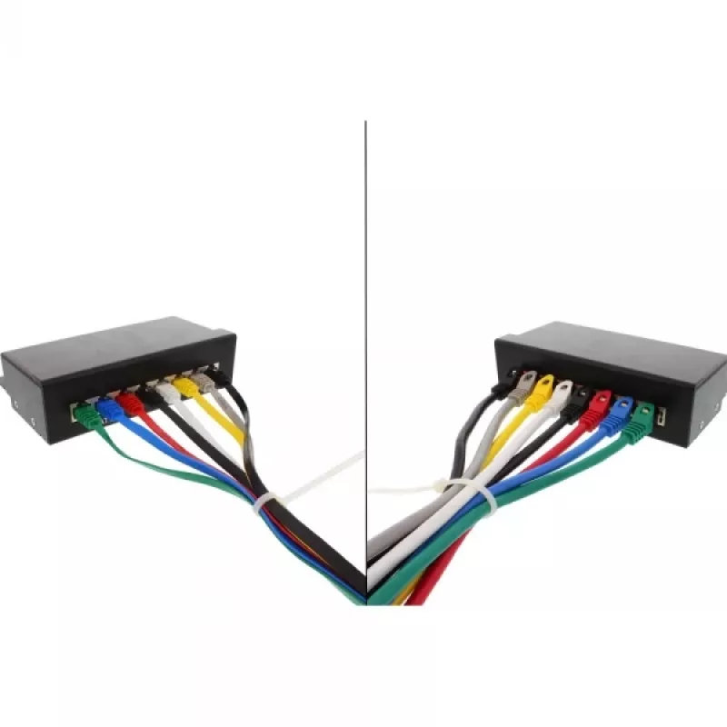 InLine Flat Ultraslim Patch kabelis U/UTP Cat.6 Gigabit gatavs zaļš 3m