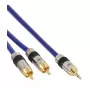 InLine Audio Premium kabelis 2x RCA vīrietis / 3.5 mm vīrietis, apzeltīts, 7 m