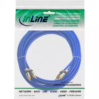 InLine Premium RCA Audio kabelis 2x RCA vīriešu/vīriešu apzeltīts 7m