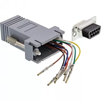 InLine Adapter 9-pin Sub-D sievišķā uz RJ45 sievišķo 68889B