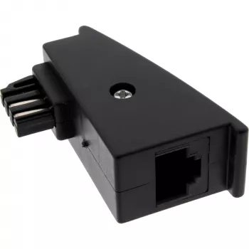 Adapteris InLine TAE‑F vīrišķais uz RJ45 sievišķais 8P2C Fritzbox, melns