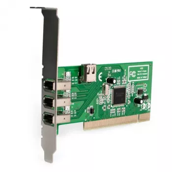 StarTech.com 4 portu PCI 1394a FireWire adaptera karte - 3 ārējie, 1 iekšējais