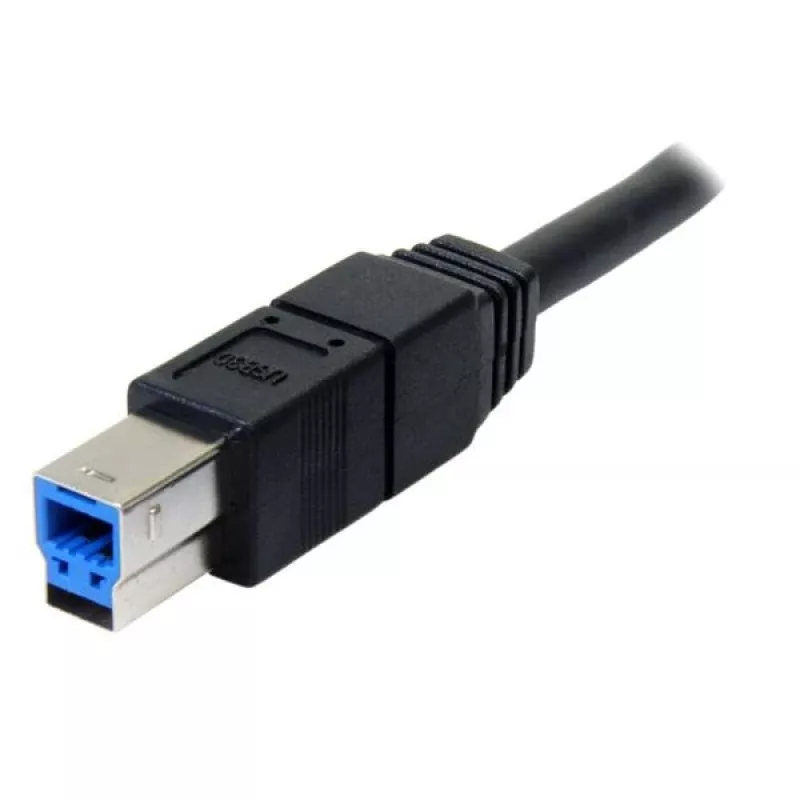 StarTech.com USB3SAB3MBK SuperSpeed USB 3.0 vads A–B, spraudnis–spraudnis, 3 m, melns