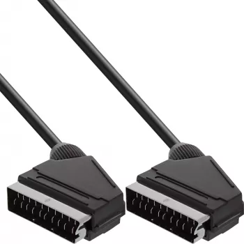 InLine SCART video kabelis vīrietis/vīrietis 3 m