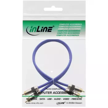InLine Premium RCA Audio kabelis 2x RCA vīriešu/vīriešu, apzeltīts, 20 m
