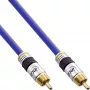 InLine Premium RCA video un digitālā audio kabelis RCA vīriešu / vīriešu, apzeltīts, 0.5 m
