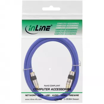 InLine Premium RCA video un digitālā audio kabelis RCA vīriešu/vīriešu apzeltīts 1m