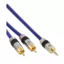 InLine Audio Premium kabelis 2x RCA vīrietis / 3.5 mm vīrietis, apzeltīts, 5 m