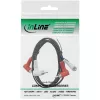 InLine Audio kabelis 2x RCA M/M leņķa 1.2m Melns 89929 Intos