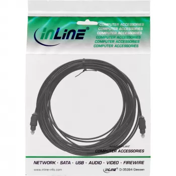 Optiskais audio kabelis Toslink vīriešu/vīriešu 0,5 m InLine 89926
