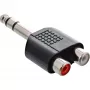 Audio Adapteris 6.3mm stereo vīrišķais / 2x RCA sievišķais InLine 99323