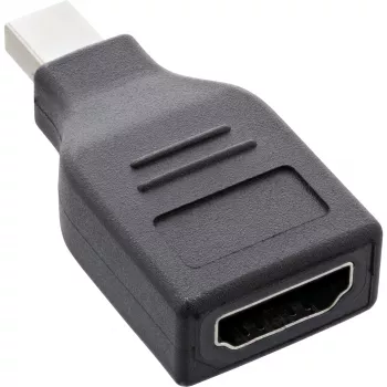 InLine DisplayPort pārveidotājs, mini DisplayPort vīrišķais / HDMI sievišķais, FullHD/60Hz